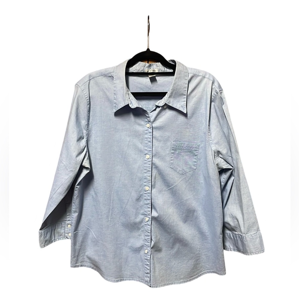 Old Navy Button Down Denim Shirt - Blue - Size XL